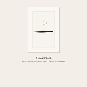 Ink Horizon — Japandi Printable Wall Art, Digital Download | Calm & Oak image 3