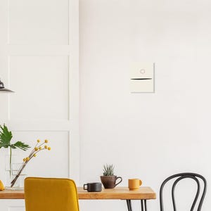 Ink Horizon — Sumi Brushstroke Japandi Wall Art Print, Minimalist Neutral | Calm & Oak image 10