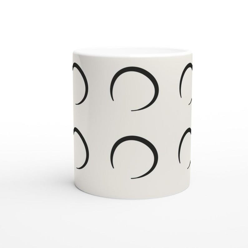 Sumi-e Ensō keramische mok 11oz | Ens van Calm & Oak afbeelding 2