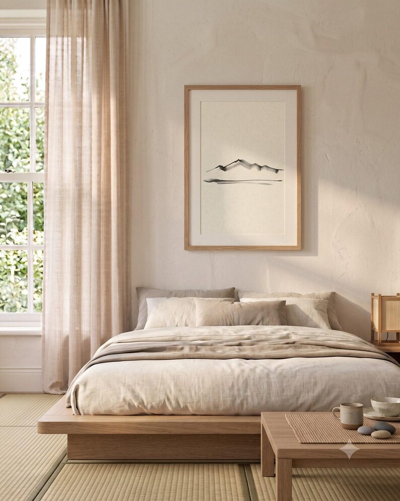 Ink Horizon — Japandi Printable Wall Art, Digital Download | Calm & Oak image 6