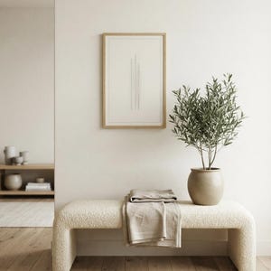 Pampas — Dried Grass Japandi Framed Print, Minimalist Neutral | Calm & Oak Bild 9