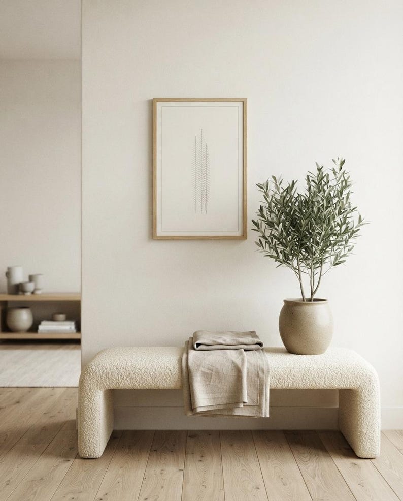 Pampas — Dried Grass Japandi Framed Print, Minimalist Neutral | Calm & Oak Bild 9