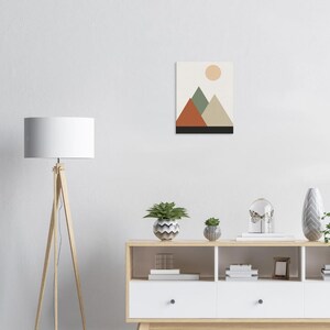 Mountain — Layered Peaks Japandi Canvas Print, Minimalist Neutral | Calm & Oak image 5