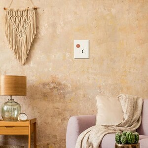 Sun and Moon Print, Japandi Celestial Wall Art, Minimalist Neutral Decor, Above Bed | Calm & Oak bild 7