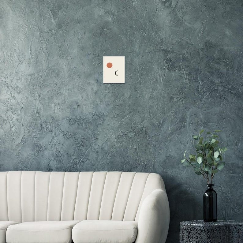 Sun and Moon Print, Japandi Celestial Wall Art, Minimalist Neutral Decor, Above Bed | Calm & Oak bild 11