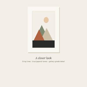 Mountain — Japandi Printable Wall Art, Digital Download | Calm & Oak image 3