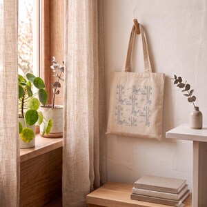 Seigaiha Wave Canvas Tote Bag | Seigaiha by Calm & Oak image 9