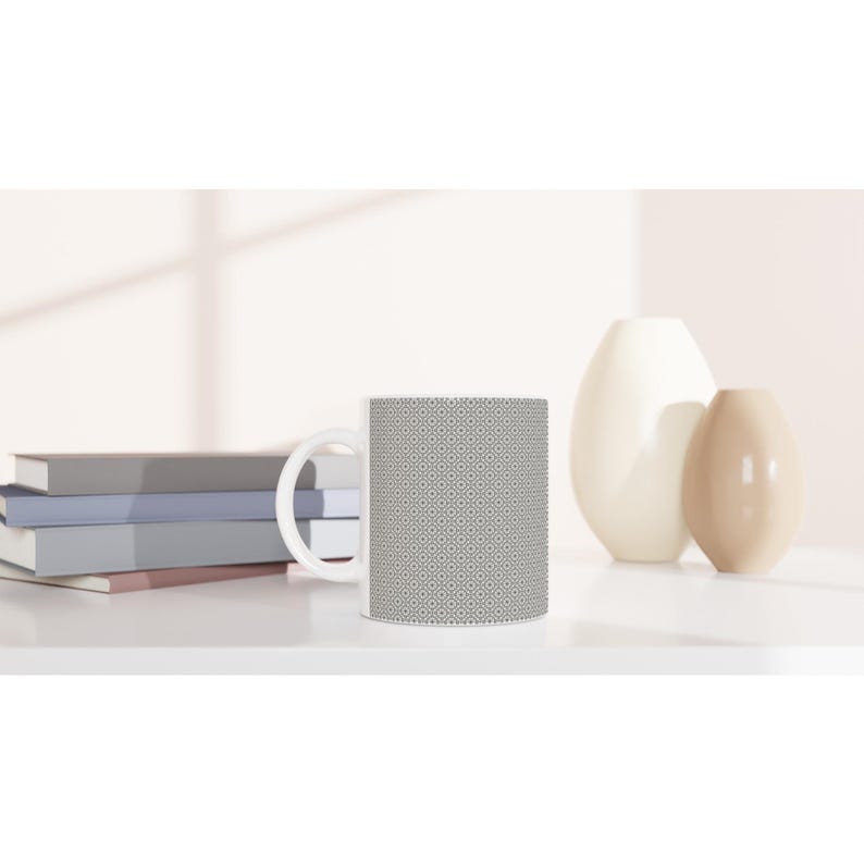 Seigaiha Wave Ceramic Mug 11oz | Seigaiha by Calm & Oak image 2
