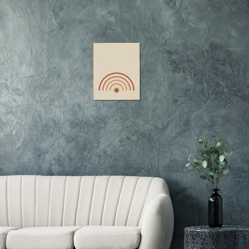 Rising Sun — Boho Arch Japandi Framed Print, Minimalist Neutral | Calm & Oak image 10