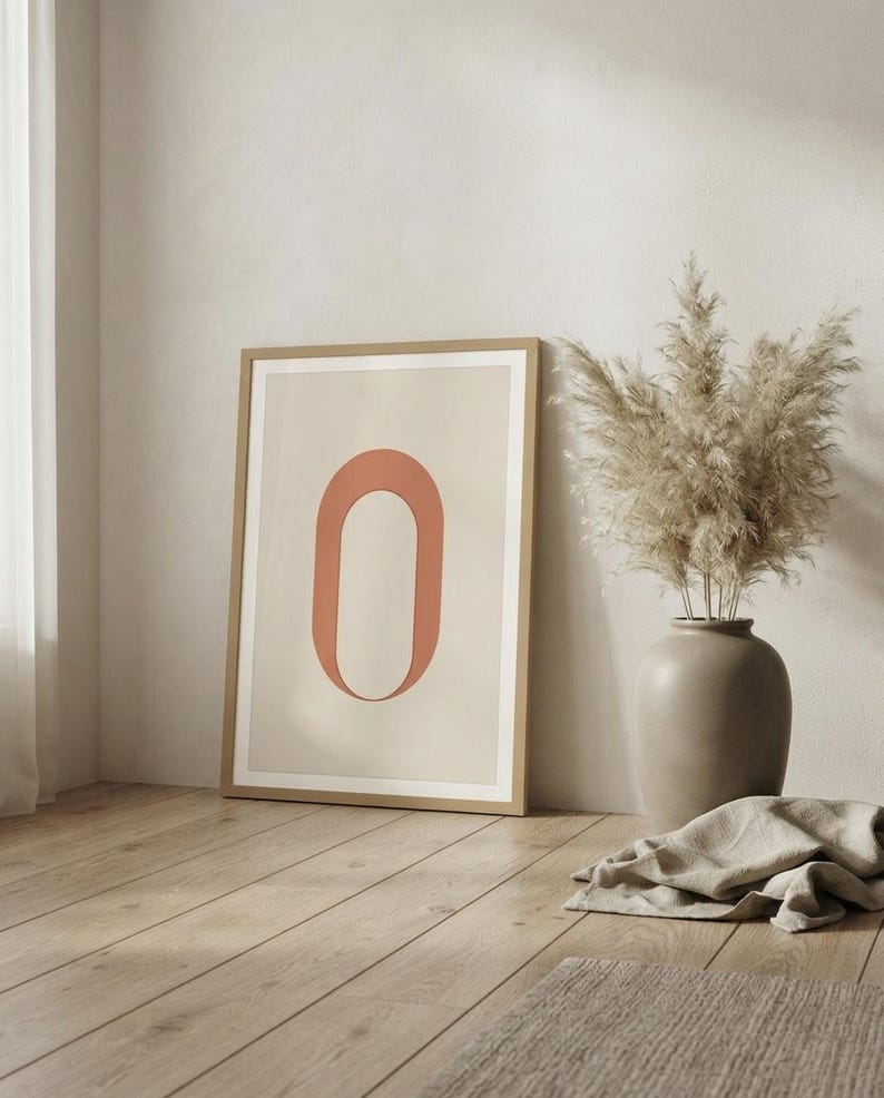 Arch — Modern Arch Japandi ingelijste print, minimalistisch neutraal | Calm & Oak afbeelding 7
