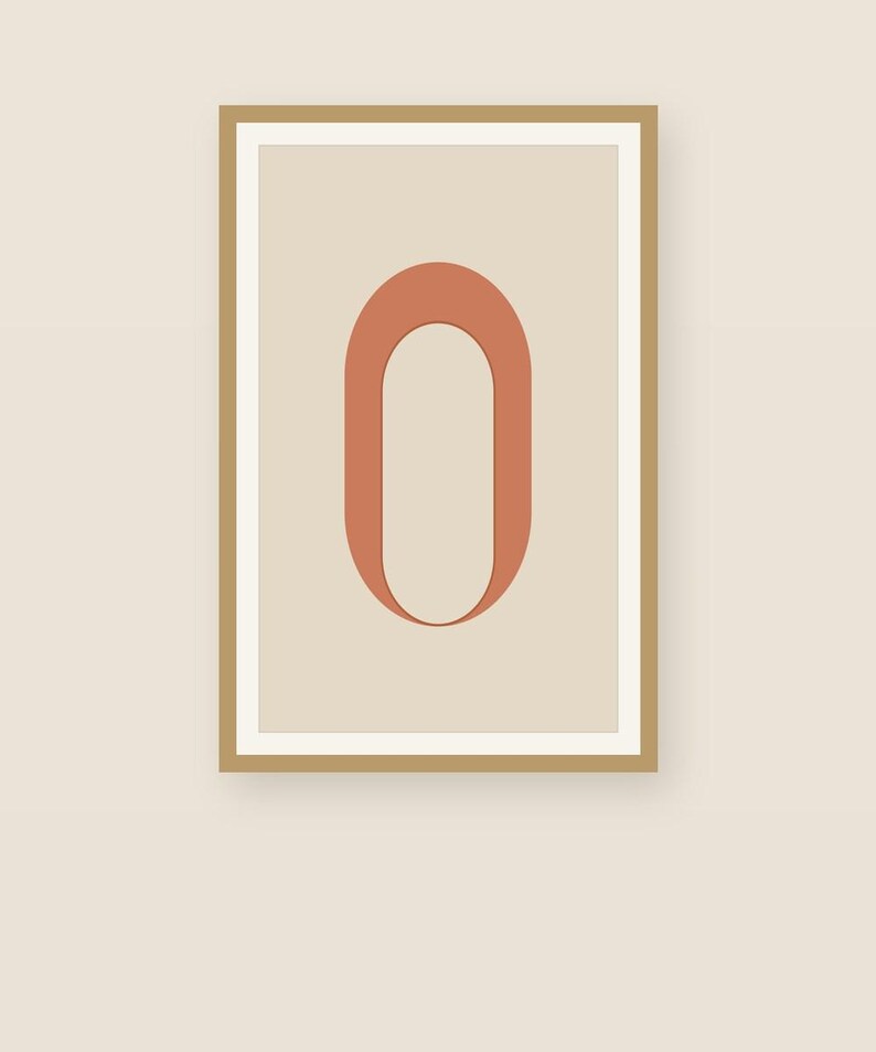 Arch — Modern Arch Japandi ingelijste print, minimalistisch neutraal | Calm & Oak afbeelding 2