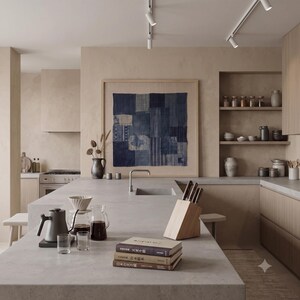 Japanese Boro Indigo wall art featuring layered textile-inspired patterns in deep blue tones with a wabi-sabi aesthetic.