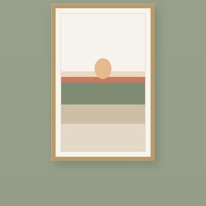 Tonal Horizon — Japandi Printable Wall Art, Digital Download | Calm & Oak image 2