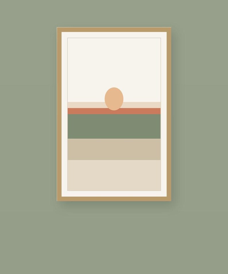 Tonal Horizon — Japandi Printable Wall Art, Digital Download | Calm & Oak image 2