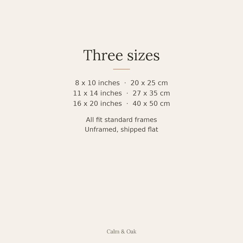 Single Stem — Botanical Line Japandi Wall Art Print, Minimalist Neutral | Calm & Oak image 7