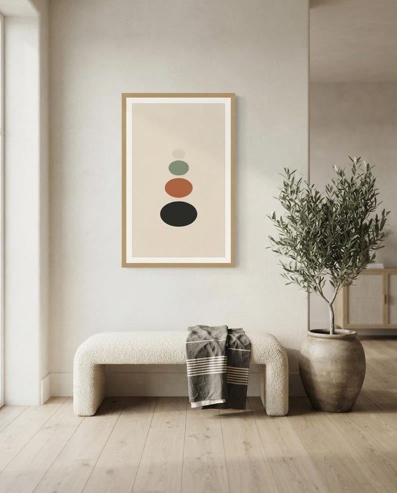 Balance — Japandi Printable Wall Art, Digital Download | Calm & Oak image 3