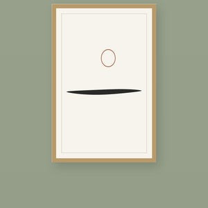 Ink Horizon — Japandi Printable Wall Art, Digital Download | Calm & Oak image 2