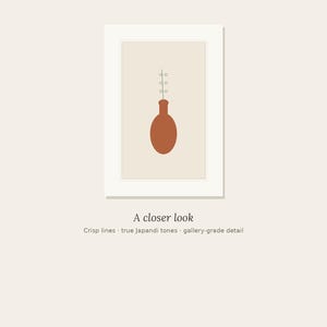 Vessel — Japandi Printable Wall Art, Digital Download | Calm & Oak image 3