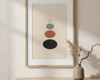 Balance — Japandi Printable Wall Art, Digital Download | Calm & Oak