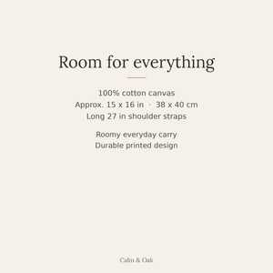 Sumi-e Ensō Canvas Tote Bag | Ensō by Calm & Oak imagen 7