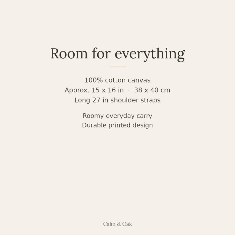 Sumi-e Ensō Canvas Tote Bag | Ensō by Calm & Oak imagen 7