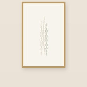 Pampas — Dried Grass Japandi Wall Art Print, Minimalist Neutral | Calm & Oak image 2