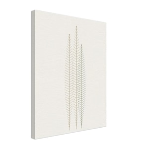 Pampas — Dried Grass Japandi Canvas Print, Minimalist Neutral | Calm & Oak Bild 1