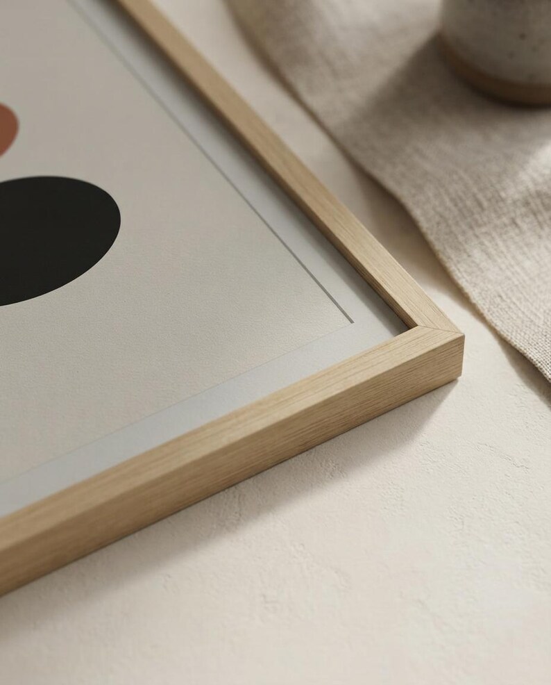 Balance — Stacked Stones Japandi Framed Print, Minimalist Neutral | Calm & Oak image 10