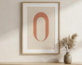 Arch — Impressão emoldurada moderna em estilo japonês, minimalista e neutra | Calm & Oak