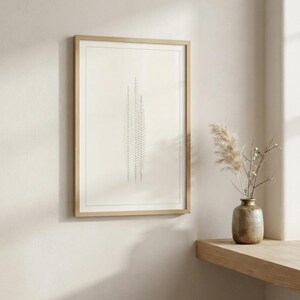 Pampas — Dried Grass Japandi Wall Art Print, Minimalist Neutral | Calm & Oak image 1