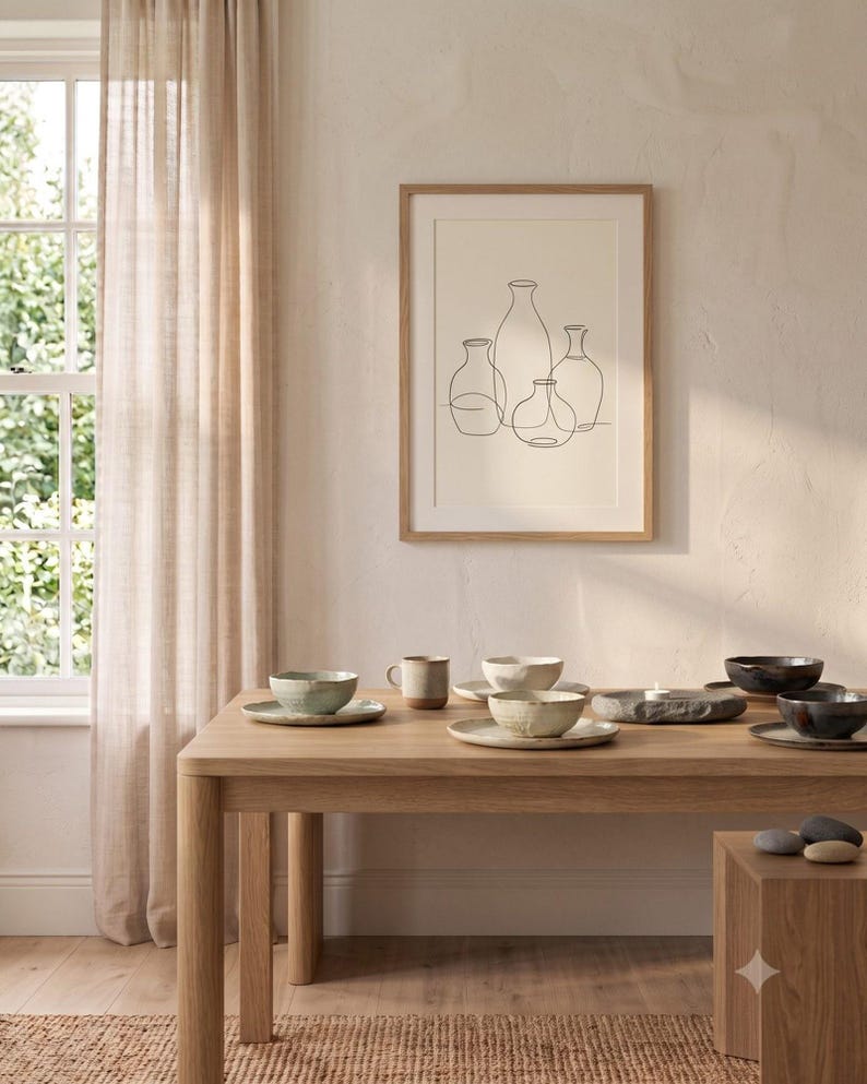 Vessel — Japandi Printable Wall Art, Digital Download | Calm & Oak image 5