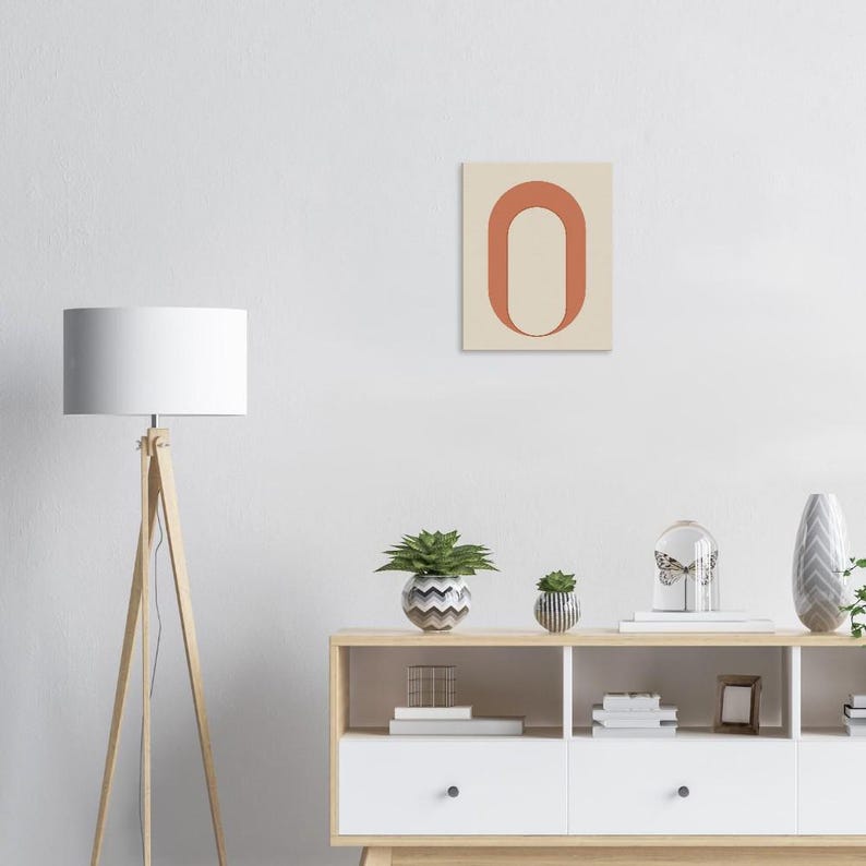 Arch — Modern Arch Japandi Canvas Print, Minimalist Neutral | Calm & Oak image 5