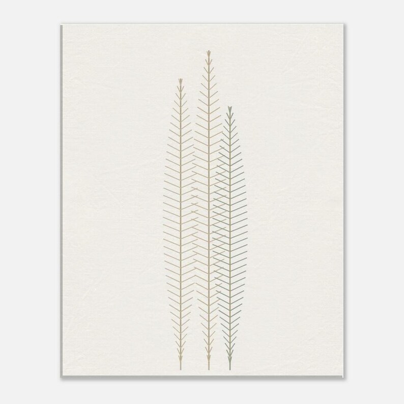 Pampas — Dried Grass Japandi Canvas Print, Minimalist Neutral | Calm & Oak Bild 2