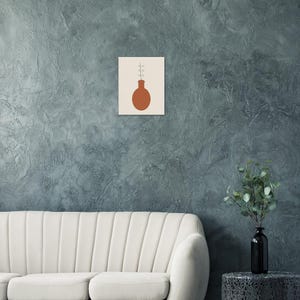 Vessel — Stoneware Vase Japandi Canvas Print, Minimalist Neutral | Calm & Oak image 10