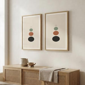 Balance — Stacked Stones Japandi Wall Art Print, Minimalist Neutral | Calm & Oak image 7