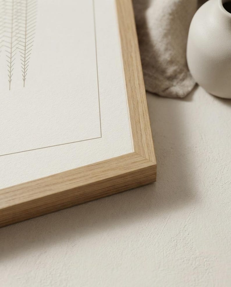 Pampas — Dried Grass Japandi Framed Print, Minimalist Neutral | Calm & Oak Bild 10