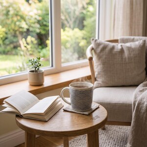 Seigaiha Wave Ceramic Mug 11oz | Seigaiha by Calm & Oak image 10