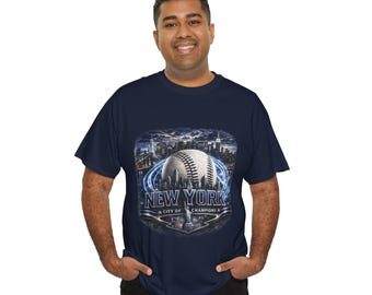 New York Baseball T-Shirt | Stadt Skyline, Baseball Grafik, Sport-Shirt