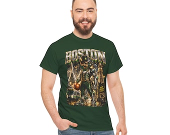 Boston Basketball Player T-Shirt | Retro Stadtstraße Grafik
