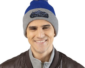Dallas city Pom-Pom Beanie | Knit Hat