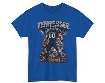 Tennessee Football Spieler Tee | Vintage Grunge Sport-Grafik