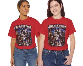 Philadelphia Mascot Skateboarder T-Shirt | City Skyline, Sport Grafik