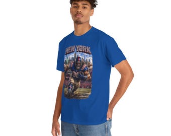 New York Giants Football Spieler Tee | Stadion Skyline, Nummer 26