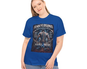 Ankylosierende Spondylitis Awareness Tee | Wirbelsäule Anatomisch, Stützbewusstsein