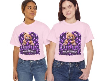 Teddybär Lupus Awareness Tee | Lila Ribbon Awareness Shirt