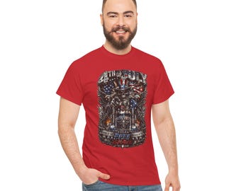 4th of july Liberty Skull American Flag Graphic Tee | Eagle, Motorcycle, Patriotic Design