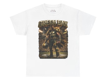 Green Bay Fussball Krieger T-Shirt | Vintage Helm Player Grafik