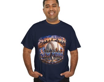 New York Baseball Skyline T-Shirt | Stadtbild, Baseball-Grafik, Sport-Souvenir