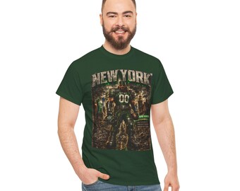 New York Football Spieler T-Shirt | Vintage Grunge Sport Tee