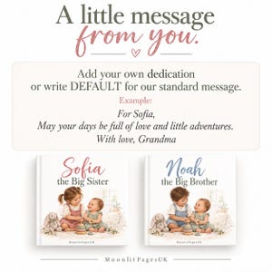 Personalised Big Sister Book or Big Brother Book, Promoted to Big Sister Gift, New Baby Sibling Gift, Custom Name Keepsake bild 7